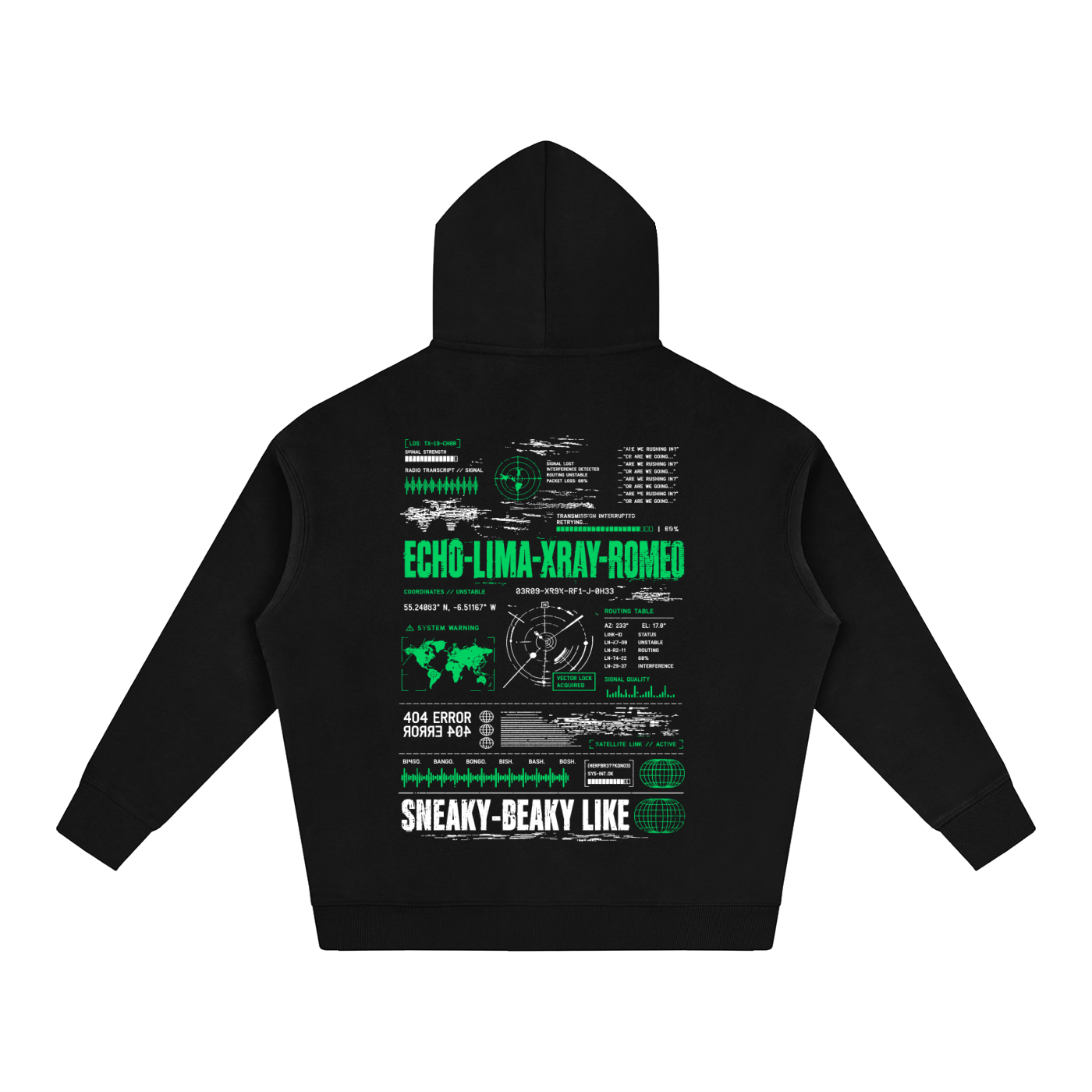 Bish Bash Bosh Oversize Fleeced Hoodie