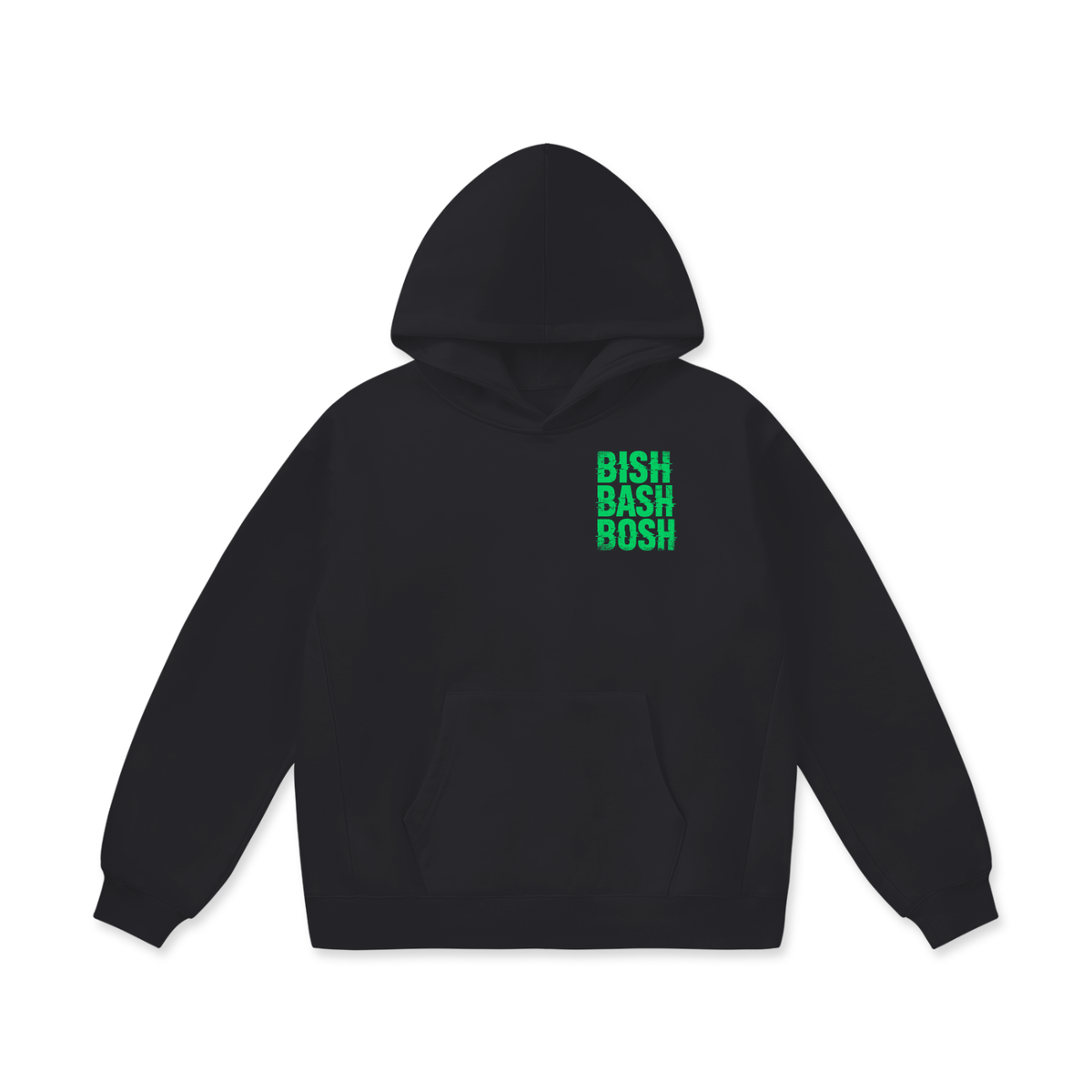 BISH BASH BOSH Graphic Oversized Fleece Hoodie