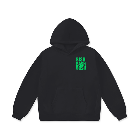 BISH BASH BOSH Graphic Oversized Fleece Hoodie